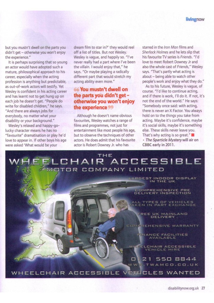 Disability Now | January 2011