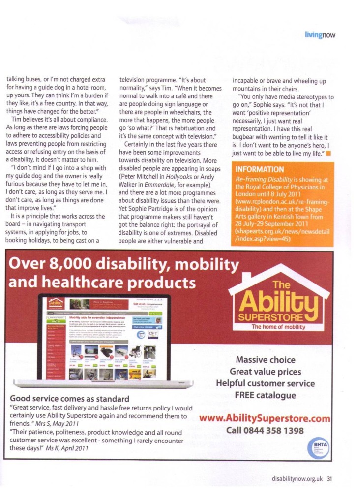 Disability Now | July 2011